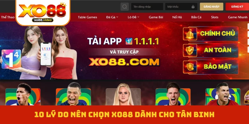 10 lý do nên chọn XO88 dành cho tân binh